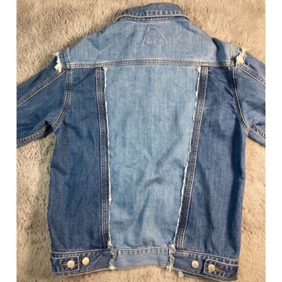 S8 signature eight distressed denim patched up jacket - Picture 3 of 5